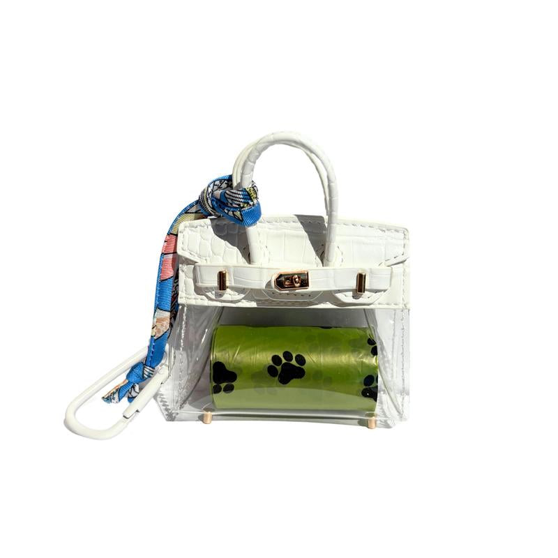 Barkin Dog Waste Bag Dispenser - Includes Extra Clip for Leash Attachment, 3" X 1.5" X 2.5", Fits Standard Waste Bag Roll
