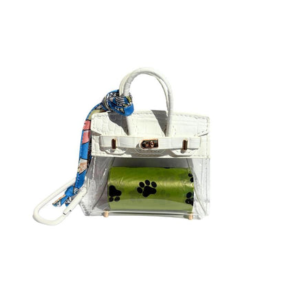 Barkin Dog Waste Bag Dispenser - Includes Extra Clip for Leash Attachment, 3" X 1.5" X 2.5", Fits Standard Waste Bag Roll