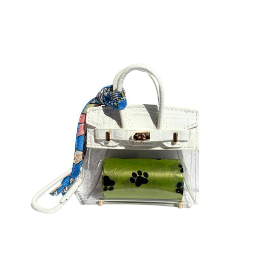 Barkin Dog Waste Bag Dispenser - Includes Extra Clip for Leash Attachment, 3" X 1.5" X 2.5", Fits Standard Waste Bag Roll