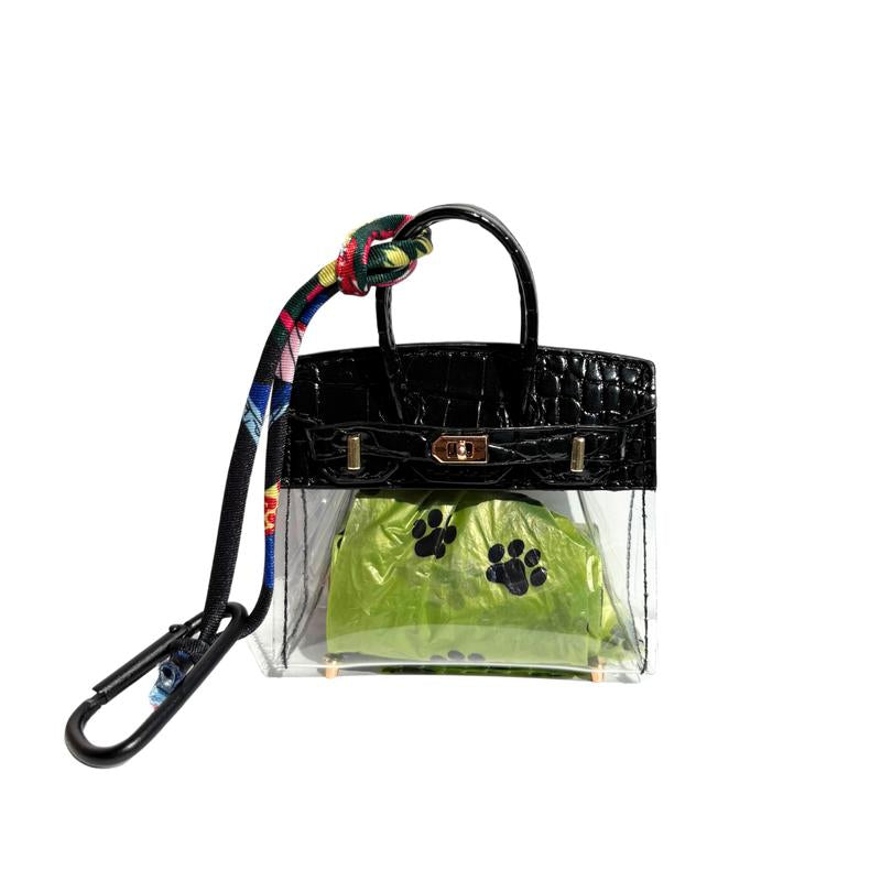 Barkin Dog Waste Bag Dispenser - Includes Extra Clip for Leash Attachment, 3" X 1.5" X 2.5", Fits Standard Waste Bag Roll