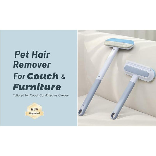 【BUY 1 GET 1 Free】Pet Hair Removal Tool,Cat/Dog Hair Remover with Extra Long Handle,Cat Lint Squeegee for Furniture,Carpet,Clothes, Bedding,Car,Window