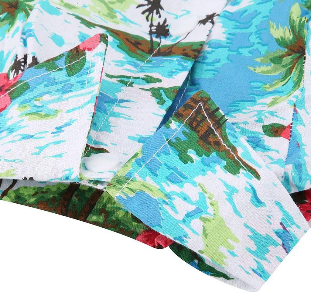 Wakeu Dog Clothes for Small Dogs Girl Chihuahua Boy Yorkies Summer Fall - Cat Puppy Hawaii Beach Shirt Vest Apparel Costume - Pet Clothing Schnauzer Female Male
