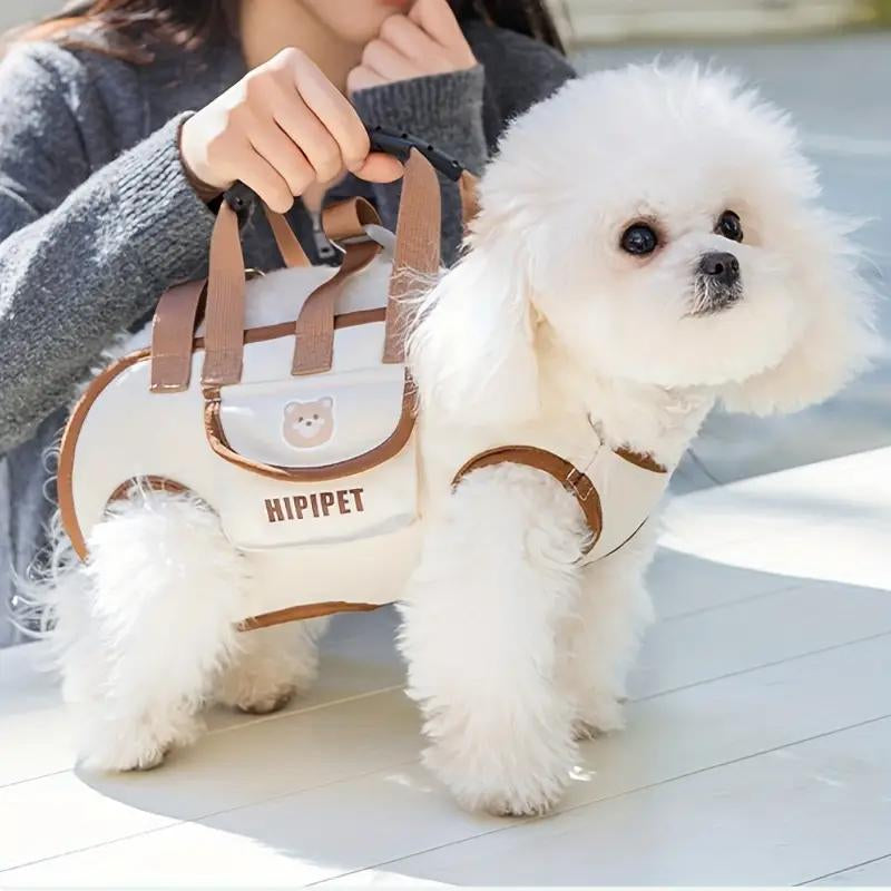 Dog Bag Outdoor Portable Breathable Traction Backpack Dog Leash Cat and Dog Harness Can Be Carried or Crossbody Cat Bag Pet Sling Pet Supplies