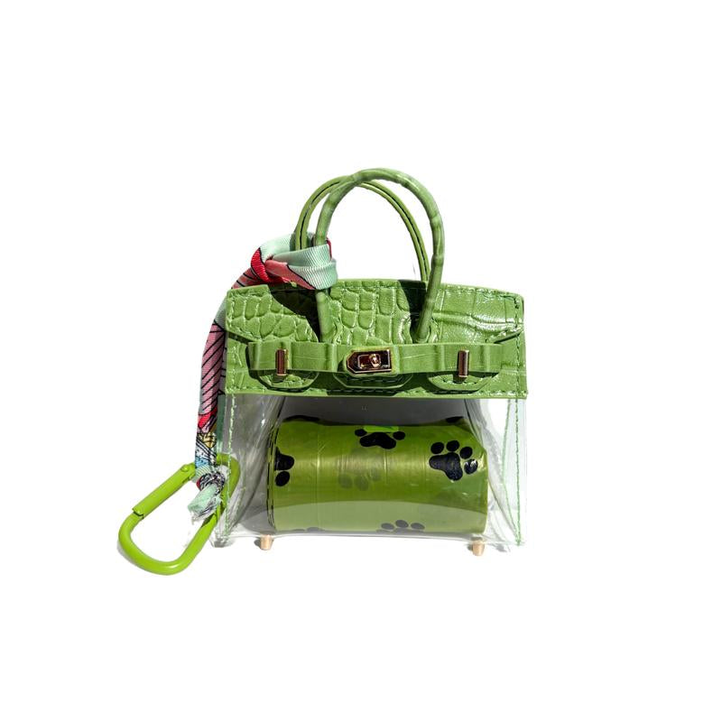 Barkin Dog Waste Bag Dispenser - Includes Extra Clip for Leash Attachment, 3" X 1.5" X 2.5", Fits Standard Waste Bag Roll