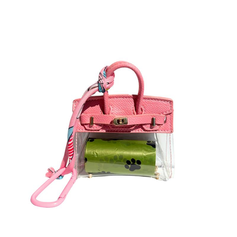 Barkin Dog Waste Bag Dispenser - Includes Extra Clip for Leash Attachment, 3" X 1.5" X 2.5", Fits Standard Waste Bag Roll