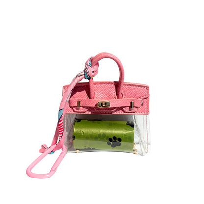 Barkin Dog Waste Bag Dispenser - Includes Extra Clip for Leash Attachment, 3" X 1.5" X 2.5", Fits Standard Waste Bag Roll