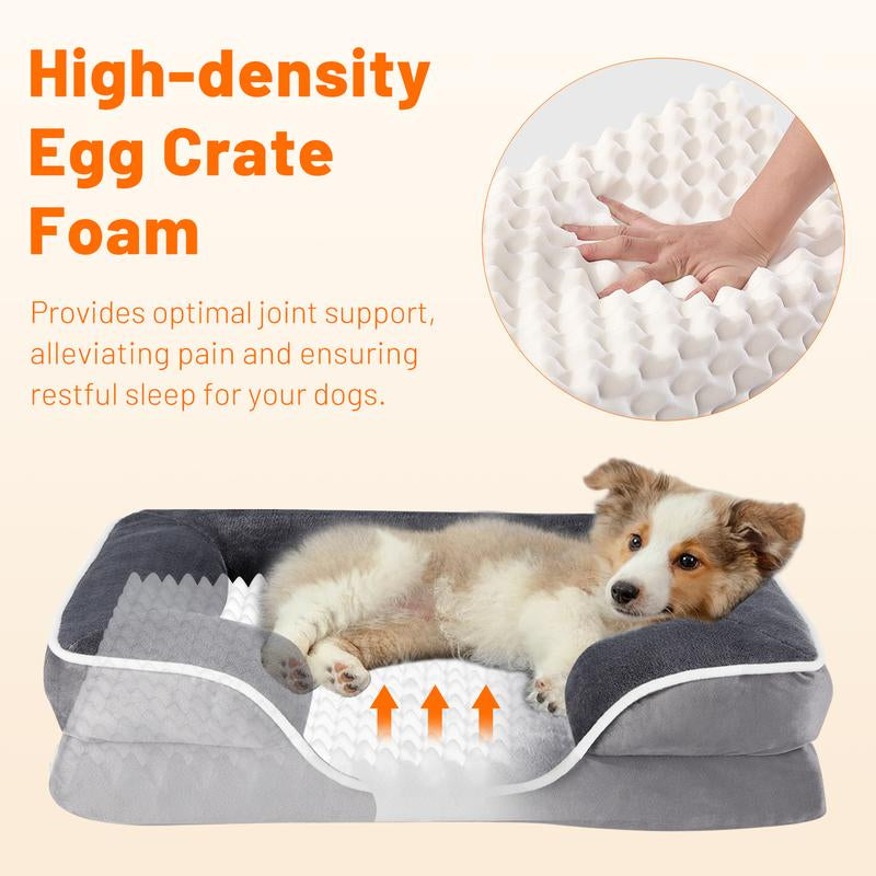 [DEAL] Orthopedic Dog Bed & Calming Donut Pet Bed, Memory Foam Support /Plush Anti-Anxiety Cuddle Cat Bed, Machine Washable, Non-Slip for All Sizes