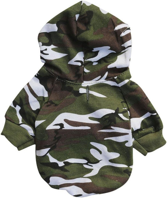 Puppy Dog Clothes Pet Camouflage Hooded Sweatshirt