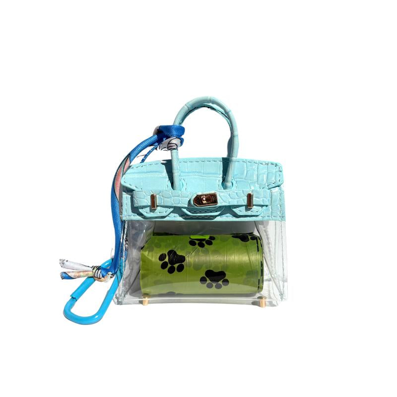 Barkin Dog Waste Bag Dispenser - Includes Extra Clip for Leash Attachment, 3" X 1.5" X 2.5", Fits Standard Waste Bag Roll