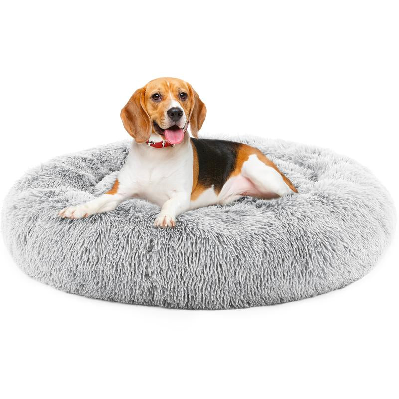 [DEAL] Orthopedic Dog Bed & Calming Donut Pet Bed, Memory Foam Support /Plush Anti-Anxiety Cuddle Cat Bed, Machine Washable, Non-Slip for All Sizes