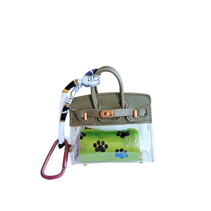 Barkin Dog Waste Bag Dispenser - Includes Extra Clip for Leash Attachment, 3" X 1.5" X 2.5", Fits Standard Waste Bag Roll