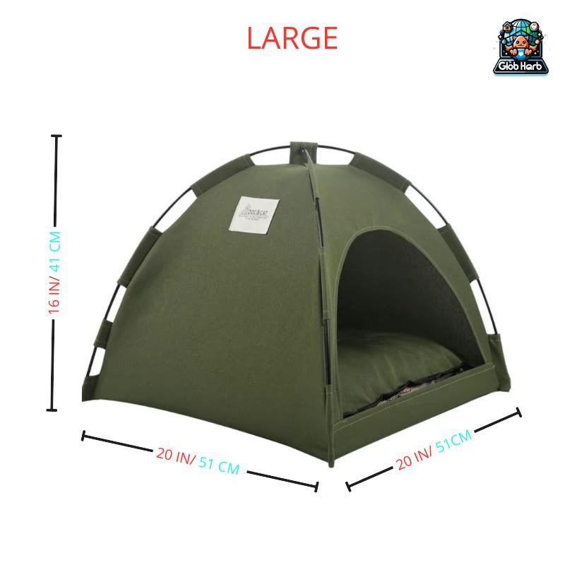 Globharb Portable Cat Tent House, Tent for Small Puppies and Kittens, Foldable Pet Tent, Cat Camping Tent, Pet Supplies for Small Dogs & Cats, Home Pet Supplies for Cats, Pet Products