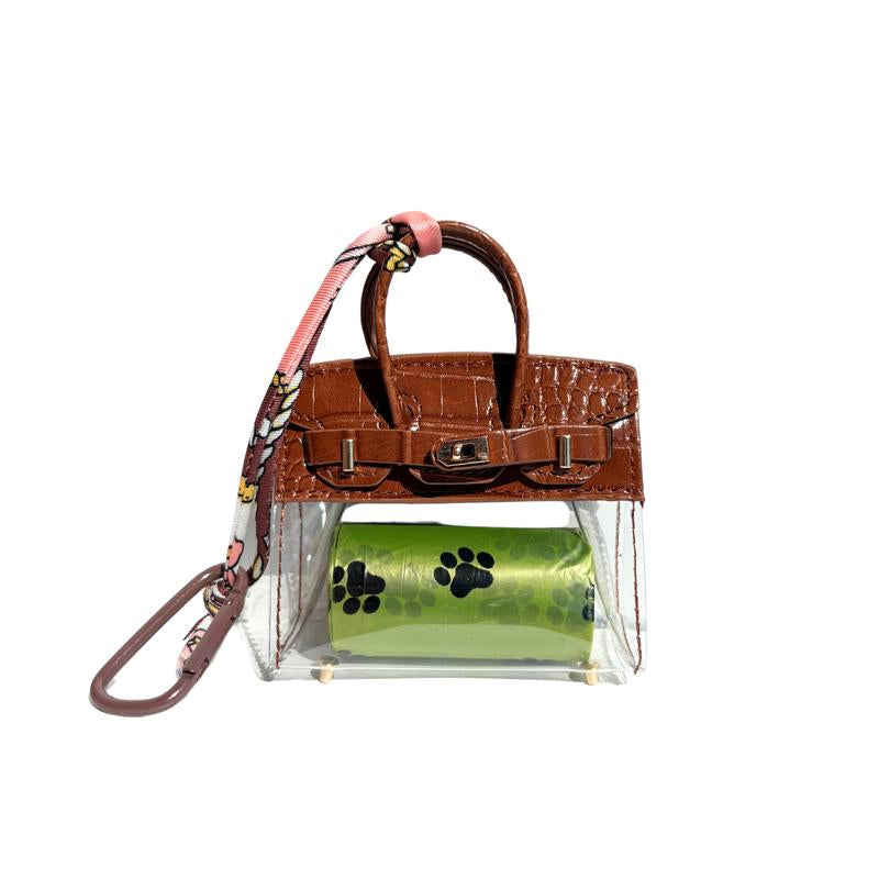 Barkin Dog Waste Bag Dispenser - Includes Extra Clip for Leash Attachment, 3" X 1.5" X 2.5", Fits Standard Waste Bag Roll