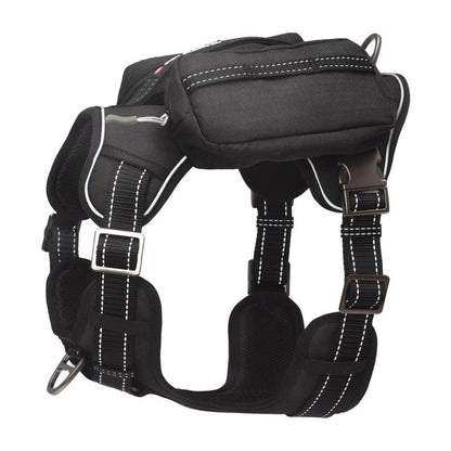 PET MARVEL Heavy Duty Tactical Dog Harness for Small to Large Dogs, No Pull Front Clip Adjustable Harness, with Removable Pockets, Indestructible Nylon Durable Metal Buckles, Reflective Comfortable Vest Harness with Easy Control Handle