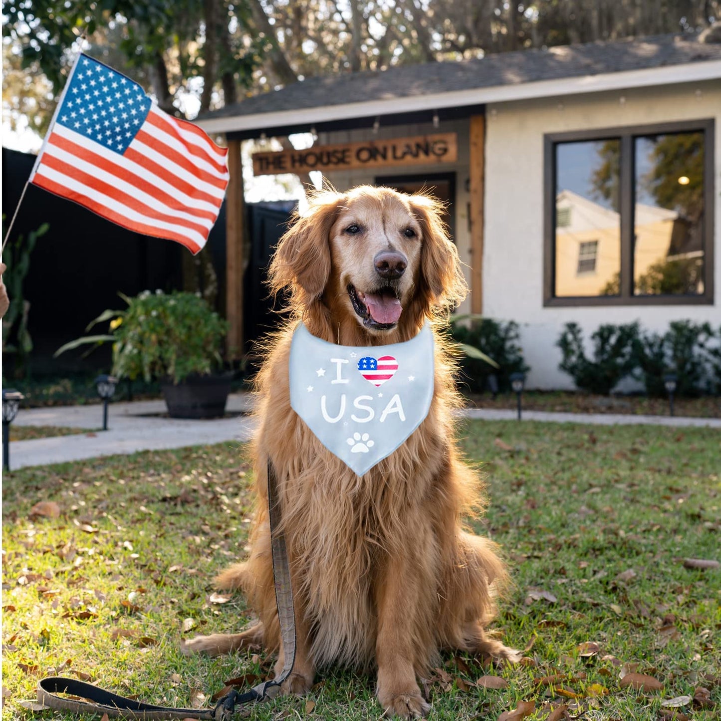 Fourth of July Dog Bandana，Dog Bandanas 4Th of July，Independence Day Patriotic Dog Bandana American Boy Dog Bandana for Large