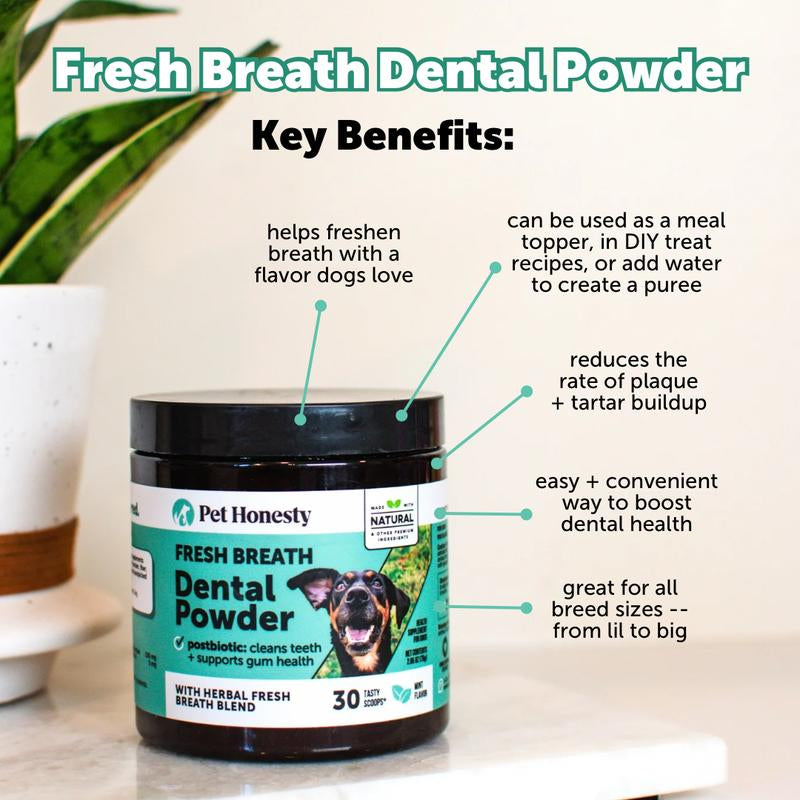 Daily Multivitamin and Dental Health Treat for Dogs - the Perfect Vitamin and Supplement Treat for Your Dog with Probiotics, Fresh Breath Support and Glucosamine