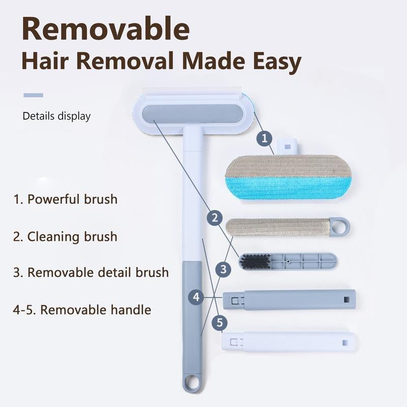 【BUY 1 GET 1 Free】Pet Hair Removal Tool,Cat/Dog Hair Remover with Extra Long Handle,Cat Lint Squeegee for Furniture,Carpet,Clothes, Bedding,Car,Window