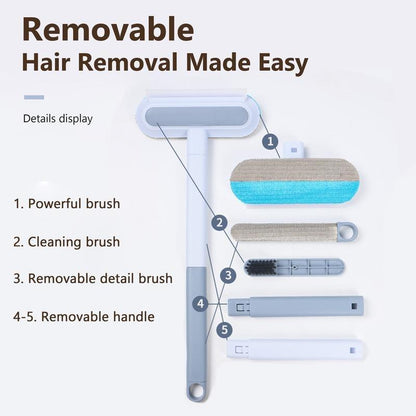 【BUY 1 GET 1 Free】Pet Hair Removal Tool,Cat/Dog Hair Remover with Extra Long Handle,Cat Lint Squeegee for Furniture,Carpet,Clothes, Bedding,Car,Window