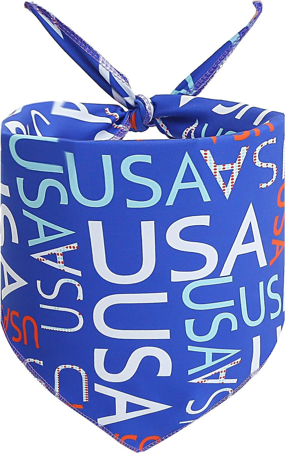 2 Pack USA American Flag Dog Bandana,Patriotic 4Th of July Triangle Bibs Pet Scarf