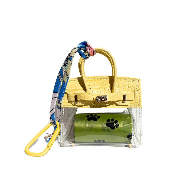Barkin Dog Waste Bag Dispenser - Includes Extra Clip for Leash Attachment, 3" X 1.5" X 2.5", Fits Standard Waste Bag Roll
