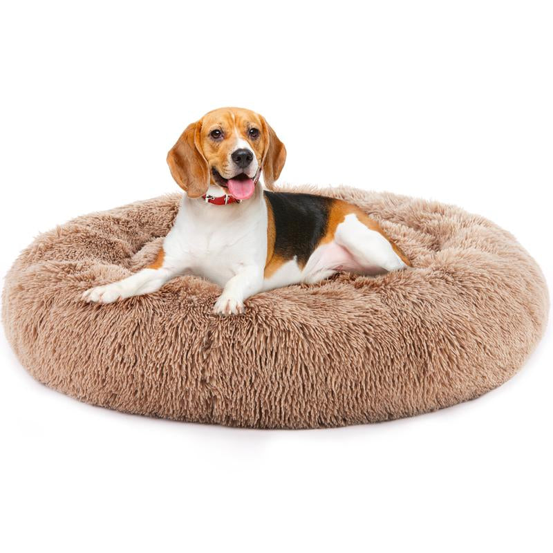 [DEAL] Orthopedic Dog Bed & Calming Donut Pet Bed, Memory Foam Support /Plush Anti-Anxiety Cuddle Cat Bed, Machine Washable, Non-Slip for All Sizes