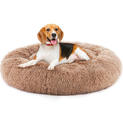 [DEAL] Orthopedic Dog Bed & Calming Donut Pet Bed, Memory Foam Support /Plush Anti-Anxiety Cuddle Cat Bed, Machine Washable, Non-Slip for All Sizes