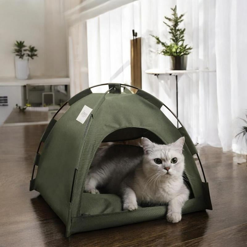 Globharb Portable Cat Tent House, Tent for Small Puppies and Kittens, Foldable Pet Tent, Cat Camping Tent, Pet Supplies for Small Dogs & Cats, Home Pet Supplies for Cats, Pet Products