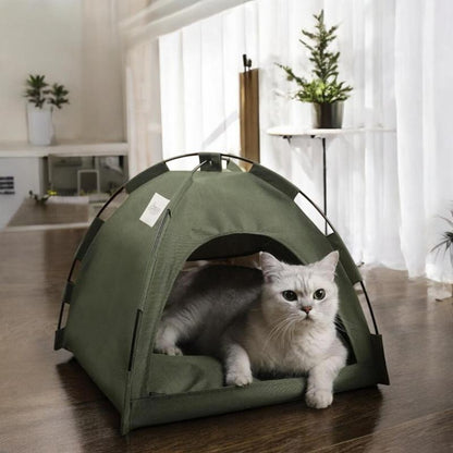 Globharb Portable Cat Tent House, Tent for Small Puppies and Kittens, Foldable Pet Tent, Cat Camping Tent, Pet Supplies for Small Dogs & Cats, Home Pet Supplies for Cats, Pet Products
