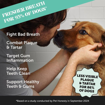 Daily Multivitamin and Dental Health Treat for Dogs - the Perfect Vitamin and Supplement Treat for Your Dog with Probiotics, Fresh Breath Support and Glucosamine