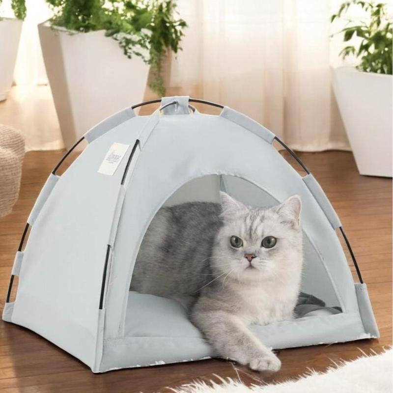 Globharb Portable Cat Tent House, Tent for Small Puppies and Kittens, Foldable Pet Tent, Cat Camping Tent, Pet Supplies for Small Dogs & Cats, Home Pet Supplies for Cats, Pet Products