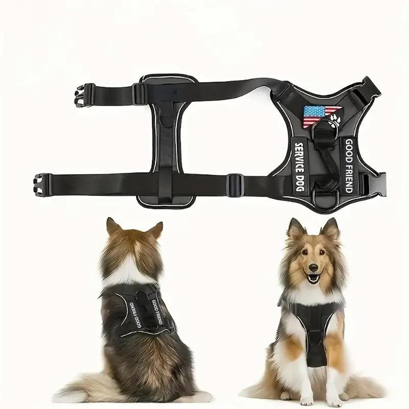 Adjustable Dog Harness, 1 Count Reflective Pet Harness, Pet Supplies for Training & Walking, Dog & Cat Accessories, Christmas Gift, Gifts for Good Friend