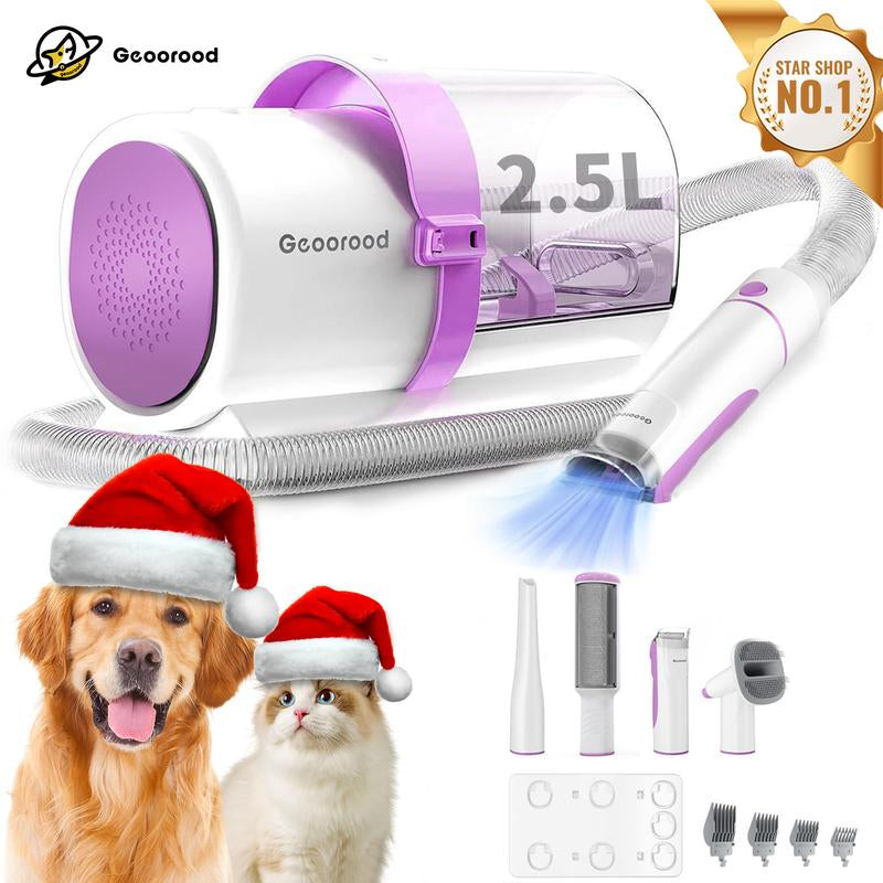 【Limitedtimeflashsale】Geoorood Dog Grooming Vacuum, 13000Pa Dog Vacuum Brush for Shedding Grooming, Pet Grooming Vacuum, Dog Hair Vacuum Groomer, 2.5L Large Dog Grooming Kit , Pet Products #Tiktokshopflashsale