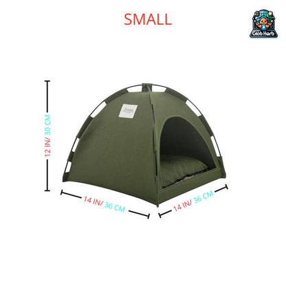 Globharb Portable Cat Tent House, Tent for Small Puppies and Kittens, Foldable Pet Tent, Cat Camping Tent, Pet Supplies for Small Dogs & Cats, Home Pet Supplies for Cats, Pet Products
