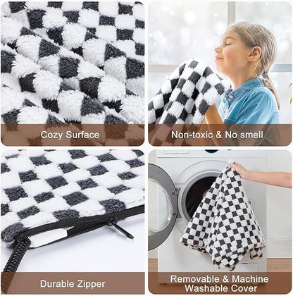 MIXJOY Heated Pet Bed, 11 Adjustable Temperature Pet Heating Pad Indoor with Timer, Pet Heating Pad for Pets, Electric Heating Pad with Washable Cover